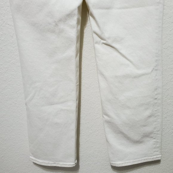 NWT Abercrombie & Fitch 90s straight ultra high rise curve love cream - Picture 11 of 13